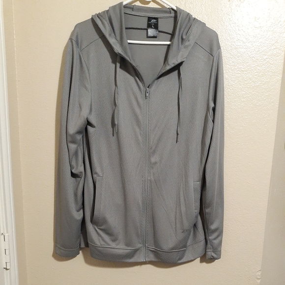 Pro Player Size L  Men's Soft Shell Jacket Full Zip Gray - Picture 2 of 6